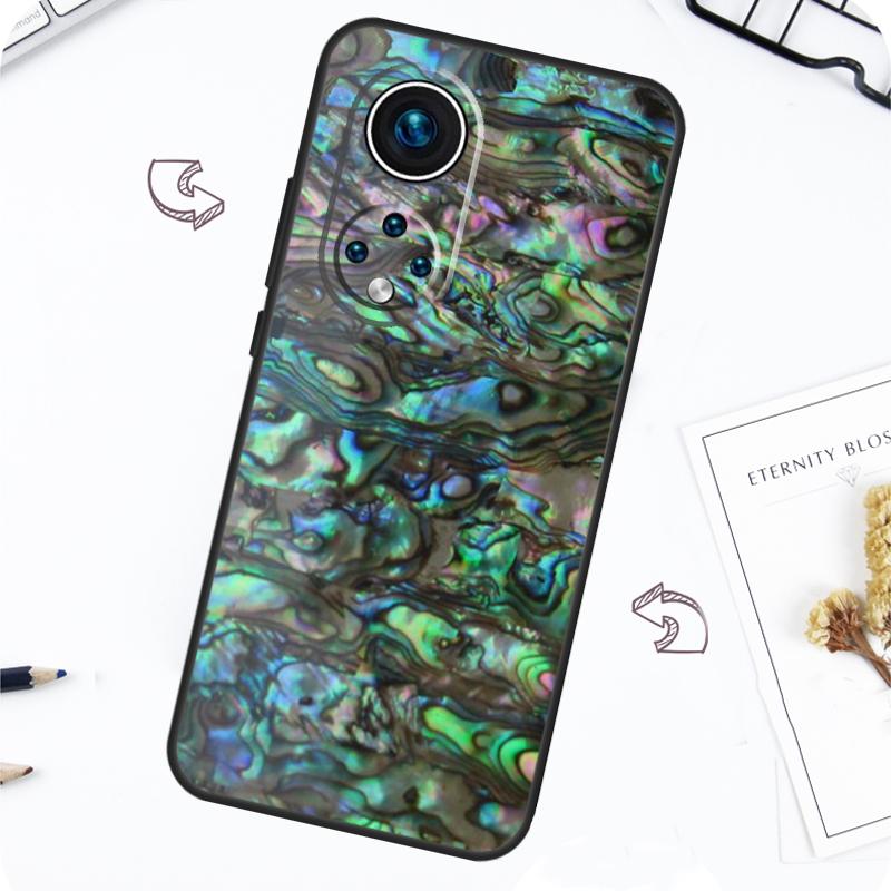 Чехол с текстурой раковины моллюска Абалон для Honor Magic 7 Lite 5 6 Pro Honor 200 50 70 90 Lite X8b X9a X8a X8 X9 X9c X9b Чехол