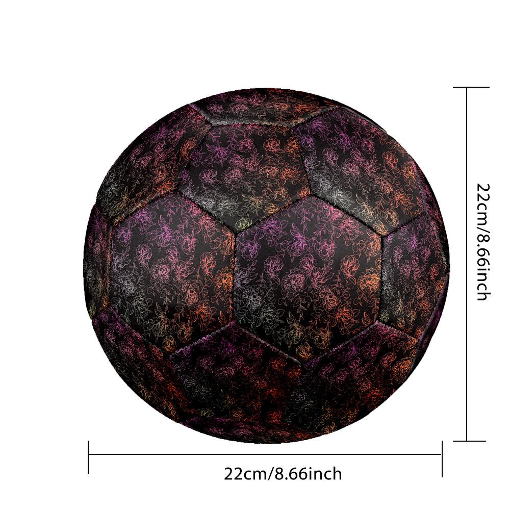 1pc Floral Night Size 5 Soccer Ball Professional Match Training Football Indoor &Outdoor Sports Ball Lightweight Durable m6559