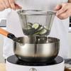Складная кухонная сетка с ручкой, корзина для жарки, кухонные инструменты, дуршлаг для еды, фильтр