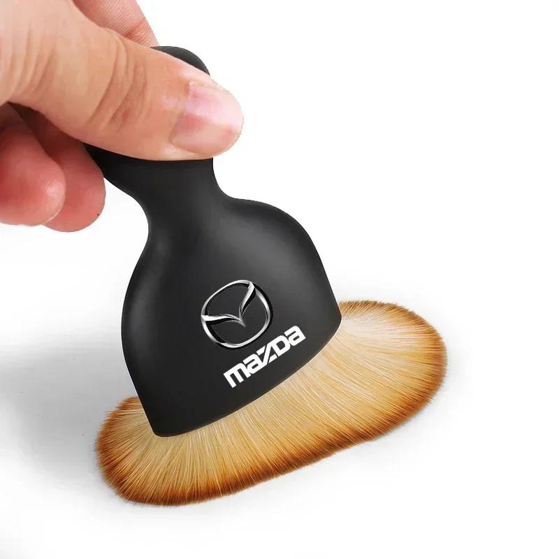 1/2 шт. Мягкая щетка для чистки салона автомобиля, инструмент для удаления пыли, аксессуары для автомобиля Mazda 2 3 4 5 6 7 8 9 323 626 CX-3 MX-5 30 RX-8