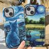 Ван Гог Модный Арт Крутой Мягкий Чехол Capa Чехол для Телефона для Xiaomi Redmi Note 14 Pro Plus 5G 14 4G
