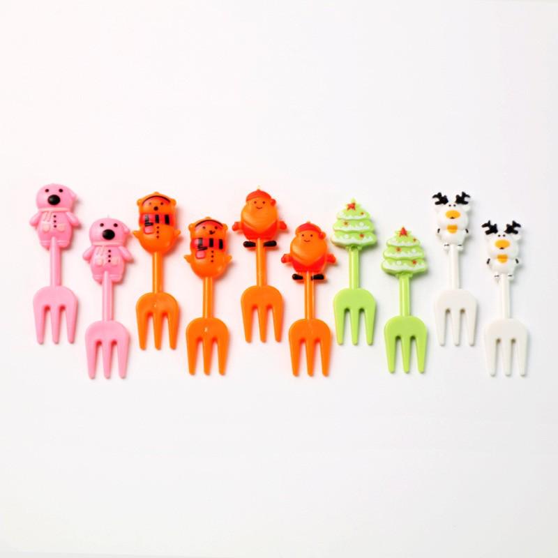 Creative Cartoon Animal Fruit Forks for Kids – Cute, Plastic Bento Picks for Household & Kitchen Use