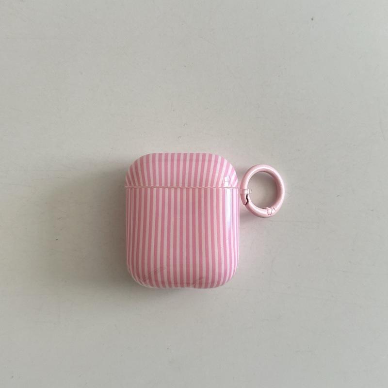 Pink striped ins for Apple AirPodspro1 protective case Pro11 generation Bluetooth headset case New wireless 1