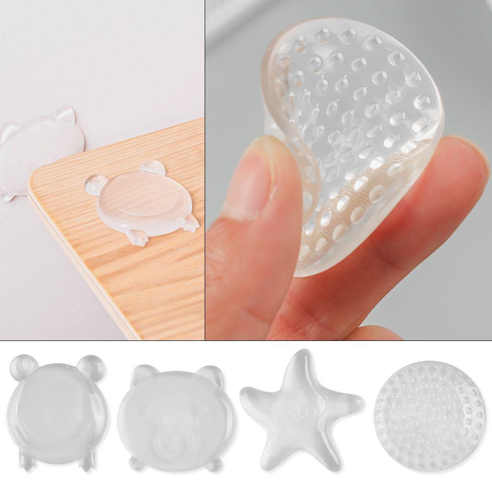 Rubber Wall Crash Anti Collision pads Transparent Protection stickers Door Stops Handle Bumpers