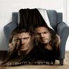 Supernatural Flannel Blanket Throw Blanket Soft Warm Sofa Bed Camping Car Home Decor Unique Christmas Gift C9302244