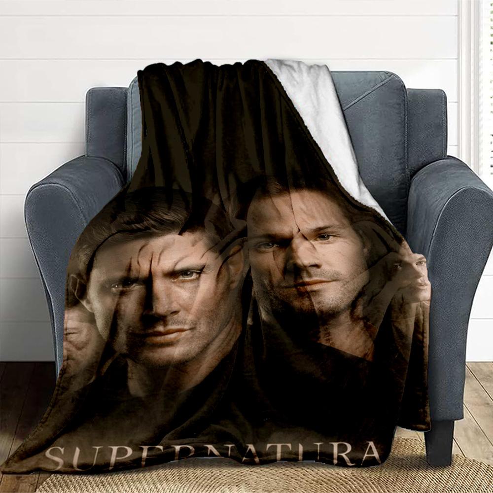 Supernatural Flannel Blanket Throw Blanket Soft Warm Sofa Bed Camping Car home Decor Unique Christmas Gift C9302244