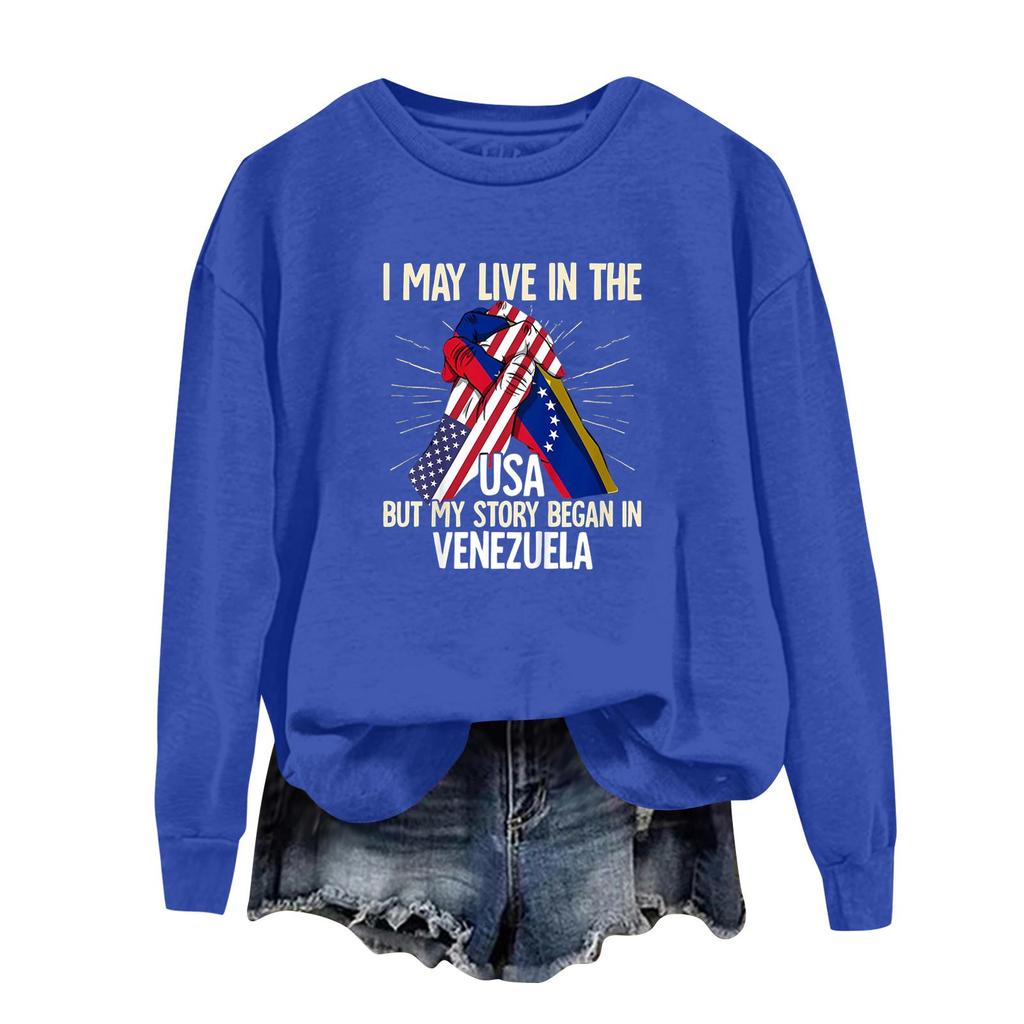 Женский спортивный худи с круглым вырезом и длинными рукавами с принтом