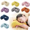2019 New Multifunctional Nap Pillow Sleepy Pillow Portable Hollow Plush Solid Color Pillow