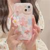 Ins Korean Cute Plating Flower Bracelet Chain Soft Phone Case For Iphone 14 13 12 11 Pro Xs Max X Xr Wristband Shockproof Cover