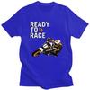 Мужская футболка Custom Handsome Ready To Race, с коротким рукавом, 100% хлопок, повседневная, с принтом Мотоциклетные гонки Enduro, модная футболка