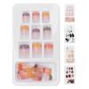 24pcs False Nail Tips Set Detachable Fashionable Full Cover Press On Fake Nails Art Tips