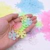 1 Set 50pcs Luminous Snowflake Wall Stickers Kids Room Christmas New Year Home Decor