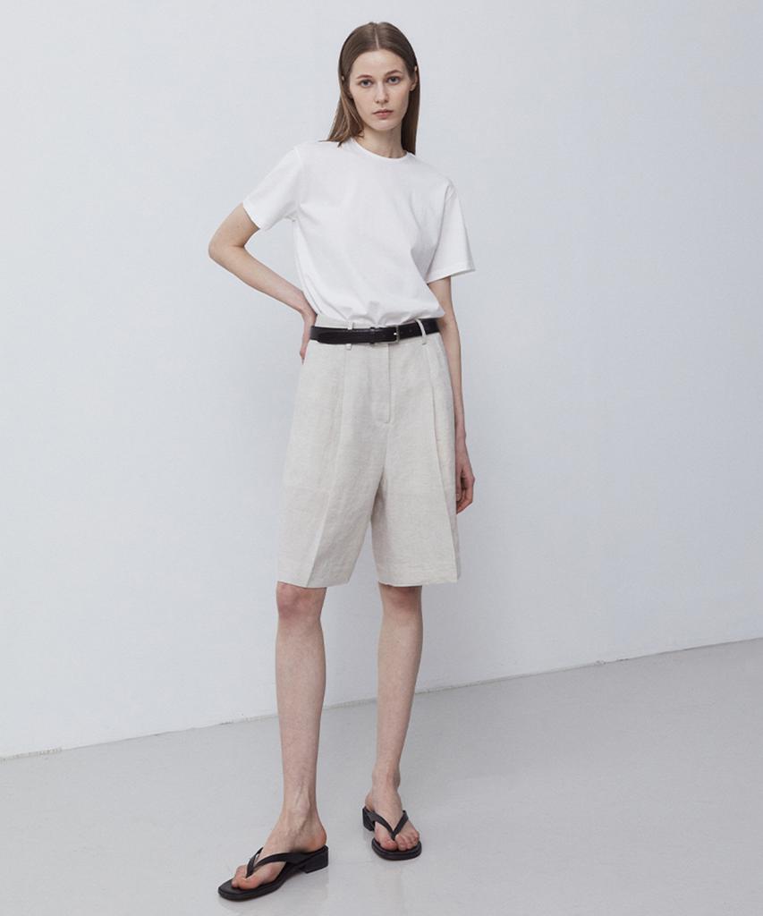 NOTIA Silket Half T-Shirts-White