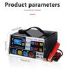 Автомобильное зарядное устройство 12 В, 24 В, 220 Вт, полностью автоматическое высокочастотное интеллектуальное импульсное зарядное устройство для ремонта, зарядное устройство высокой мощности с ЖК-дисплеем
