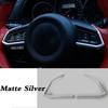 For Mazda CX-8 CX8 2016 2017 2018    Car Sticker Ornament Inner Steering Wheel Interior Kit Trim Frame Cover Parts