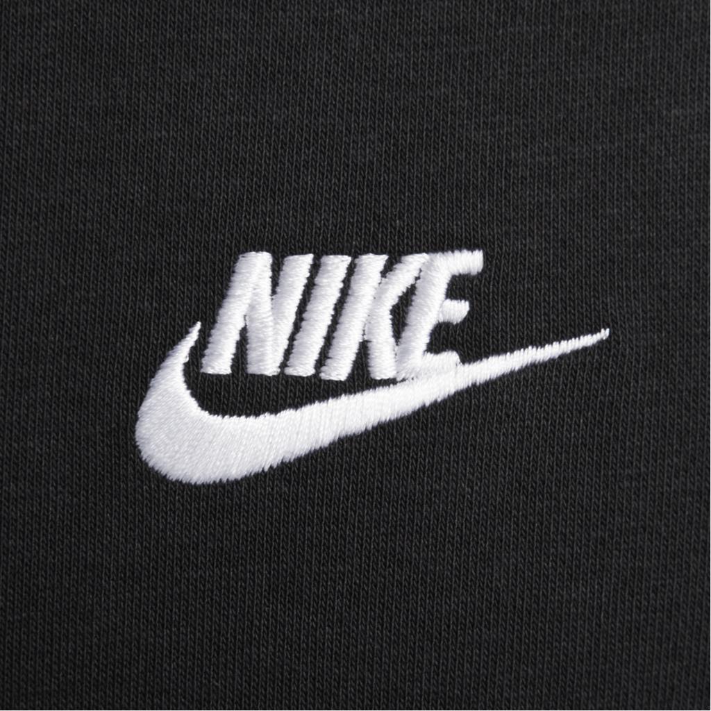 Nike Logo Crew Neck Drop Shoulder Long Sleeve Top Warm Casual Cuffed Knit Sports Pants Hoodie Set Unisex Sets Black BV2667-010+DX0796-010