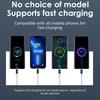 Двойной зарядный кабель Type-C 60 Вт Быстрая зарядка Встроенный дисплей питания Усиленный разъем 480 Мбит/с Кабель Type-C 60 Вт