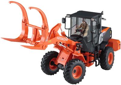 Hasegawa Hitachi Construction Machinery Колесный погрузчик Спецификация захвата для бревен Пластиковая модель 66105 1/35 ZW100-6