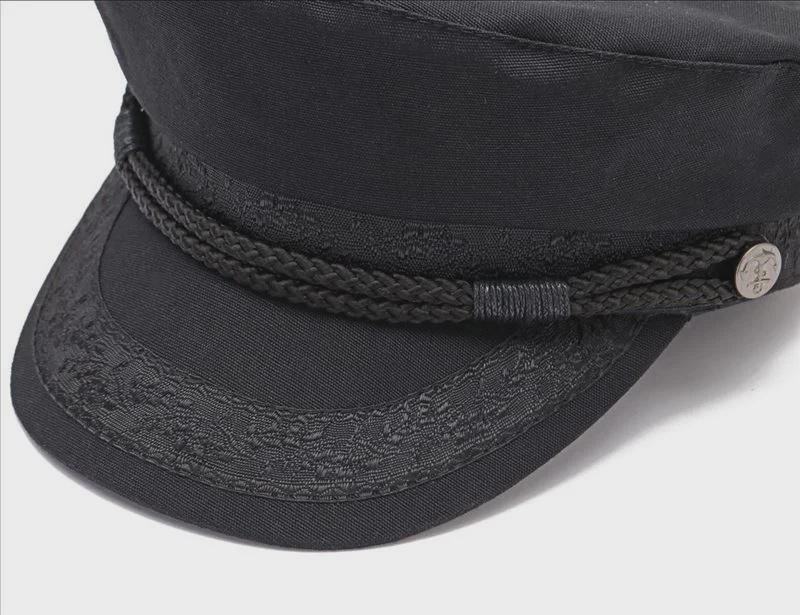 Новая хлопковая плоская кепка 2019 года: Европейский и американский стиль, повседневная шляпа весна/лето для мужчин и женщин, большая окружность головы