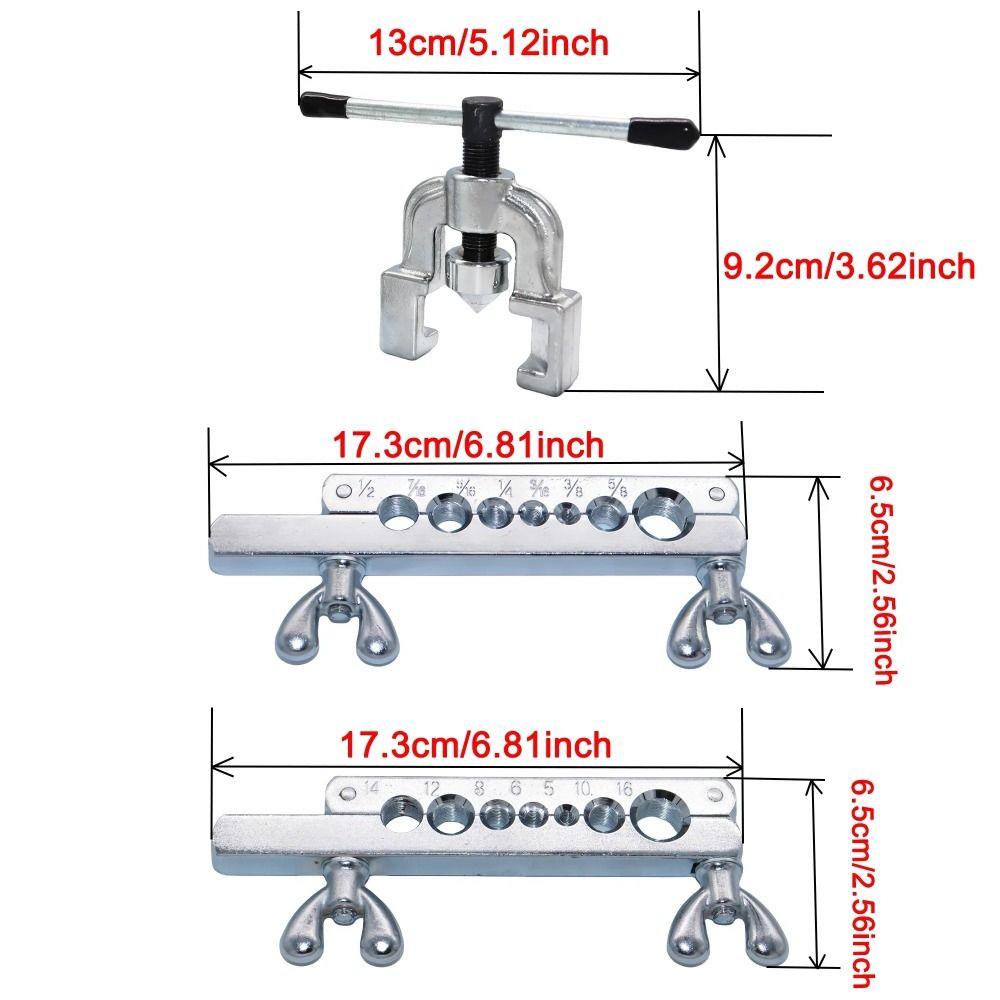 Набор развальцовщика метрический/дюймовый 45 градусов зенковка для медных труб расширение медных труб