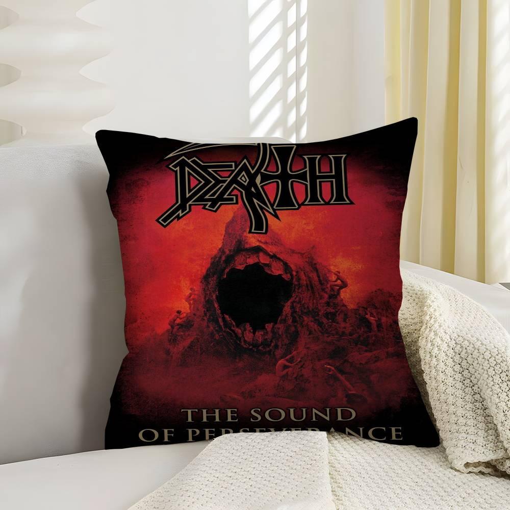 D-Deaths Mental Rock Band 45*45Cm Cushion Cover Pillow Cover Decor Pillowcase Home Pillowcase For Couch Pillow
