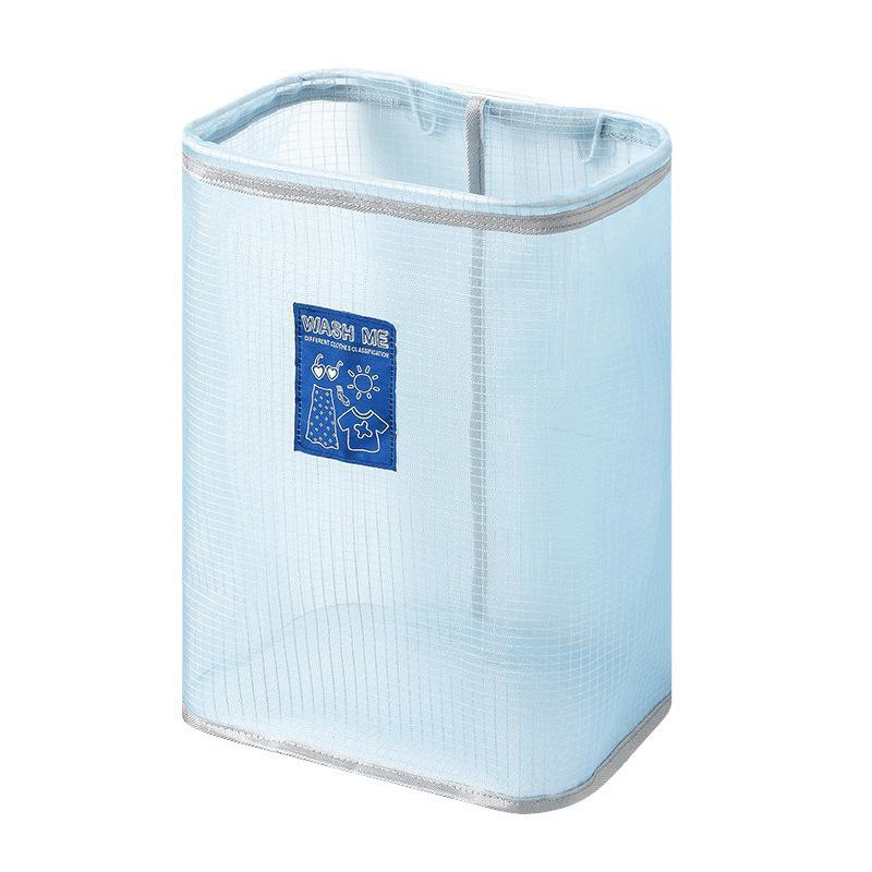 Wall-Mounted Foldable Mesh Laundry Hamper & Toy Storage Basket