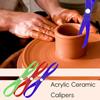 Measure Diameter Plastic Clay Measuring Pottery Tool Clay Sculpture Ceramic Measuring Tool