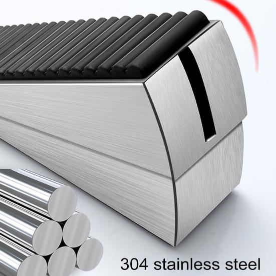 Металлический пружинный дверной упор, клиновой настенный протектор, прочный цинковый сплав, регулируемая высота, противоскользящий, ветрозащитный, без сверления, противоударный напольный дверной упор