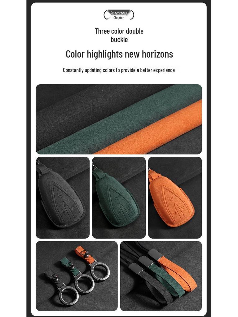 Чехол для смарт-ключа Changan SL03, темно-синяя натуральная кожа для UNI-K/T & UNI-V