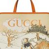 Gucci Animal Print Magnetic Closure Canvas Tote Bag Kids bags Cream Beige 605614-FACNA-8445