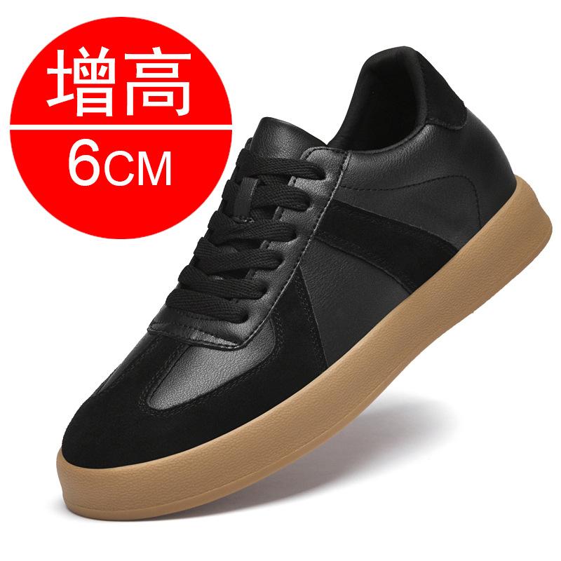 Autumn invisible inner heightening men's shoes 8 German training shoes men's retro casual shoes fashion sports shoes heightening shoes 6 board shoes