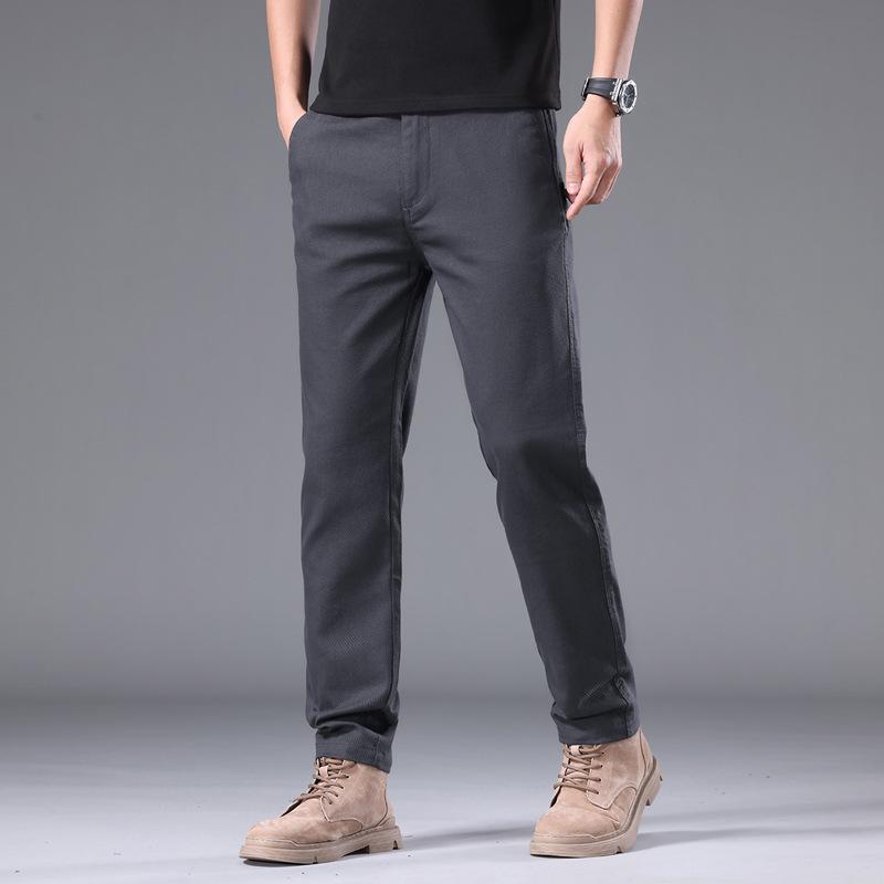 Мужские брюки зауженного прямого кроя, мужские легкие деловые удобные повседневные брюки