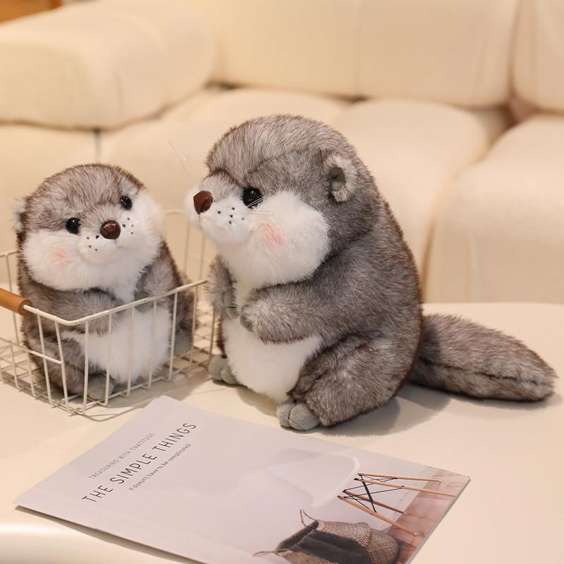 Stuffed Otter Plush Doll With Creative Shape For Childrens Sleep And Playtime
