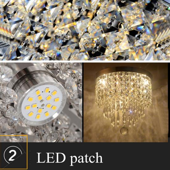 Modern G9 LED Crystal Pendant Artificial Lamp Chandelier Ceiling Light Decor