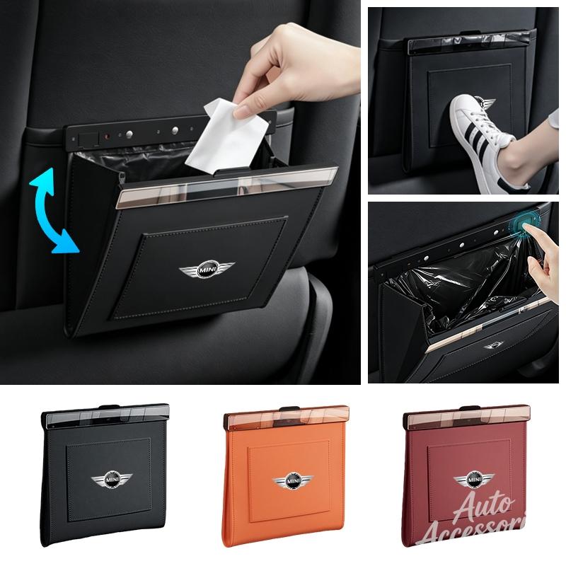 Magnetic Car Garbage Bag Waterproof Hanging Car Trash Can Storage Box For bgt3 Cooper One JCW F54 F56 F57 R52 R53 R60 Keychain 3bgt