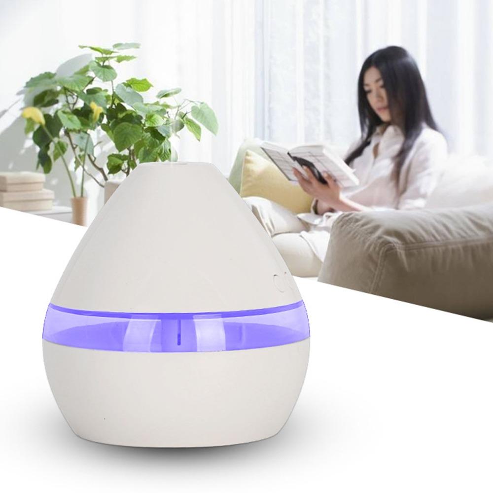 White Essential Oil Diffuser Plastic Cold Mist Maker Quiet Air Humidifier Room Use
