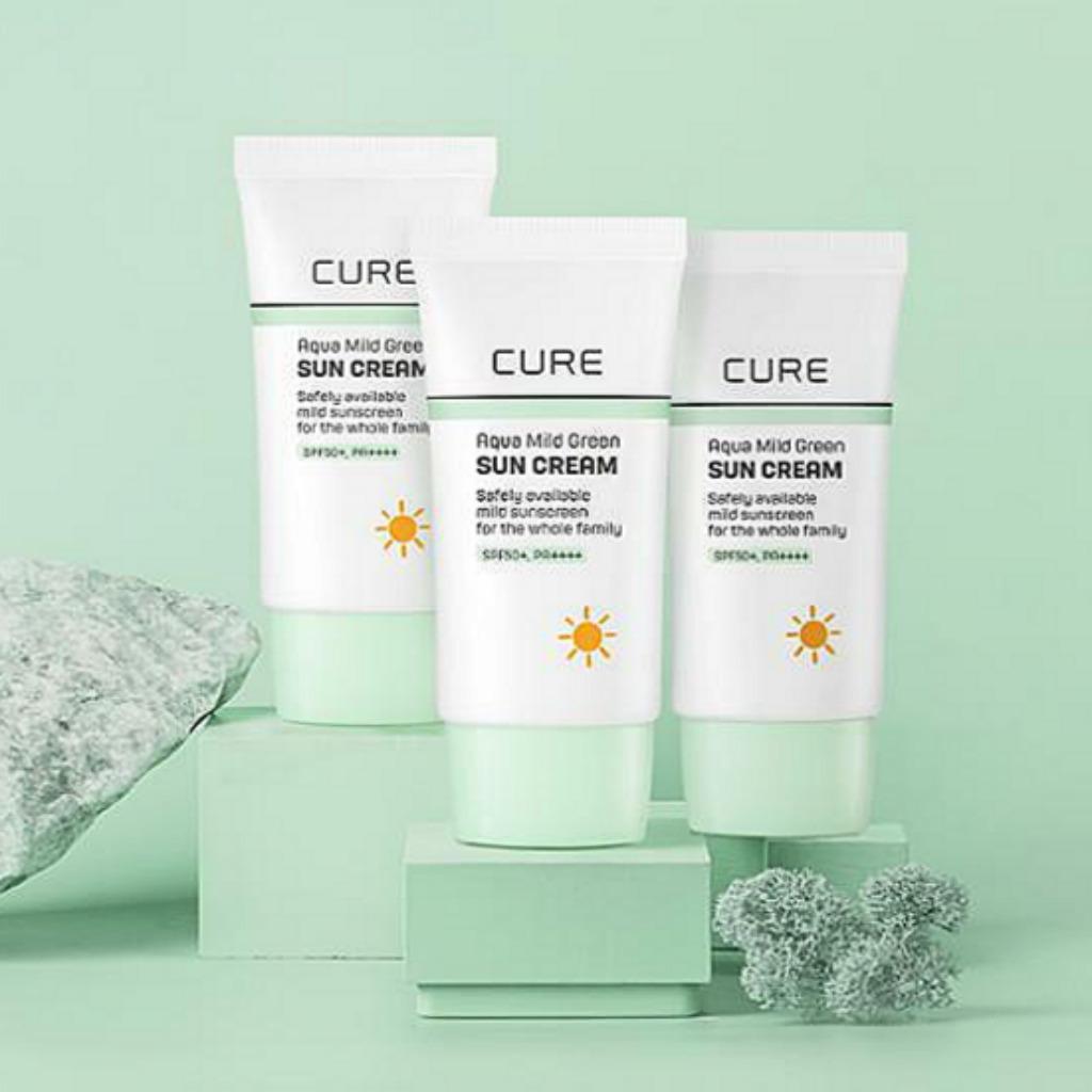 CURE Aqua Mild Green Солнцезащитный крем 40 мл