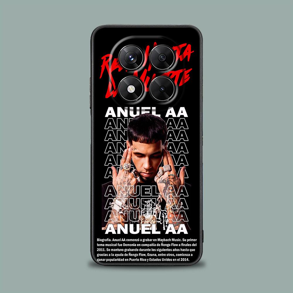 Чехол для телефона для Xiaomi Redmi 15C 14C 13C 4G Redmi Note 15 14 13 12 11 10 Pro Plus 5G S Чехол Anuel AA Real Hasta La Muerte Рэпер