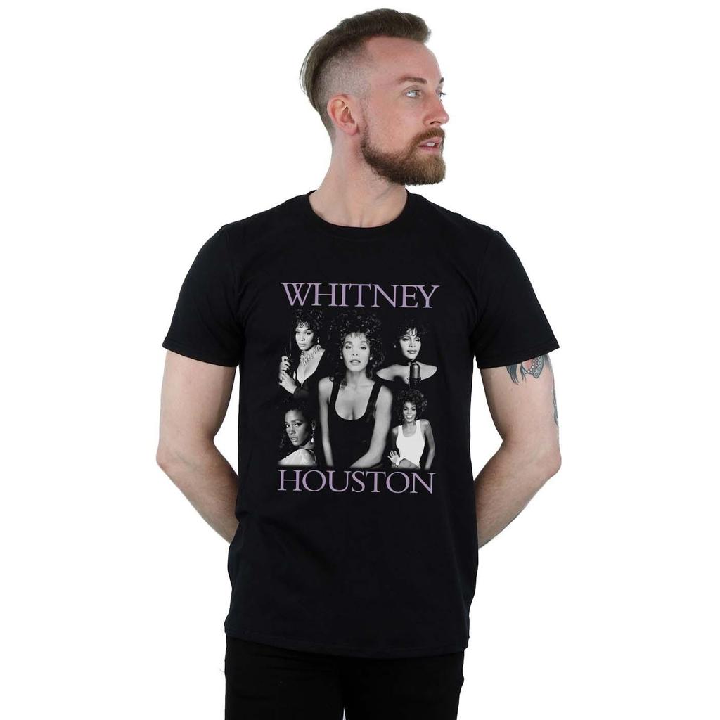 Whitney Houston Mens Multiple Pose T-Shirt