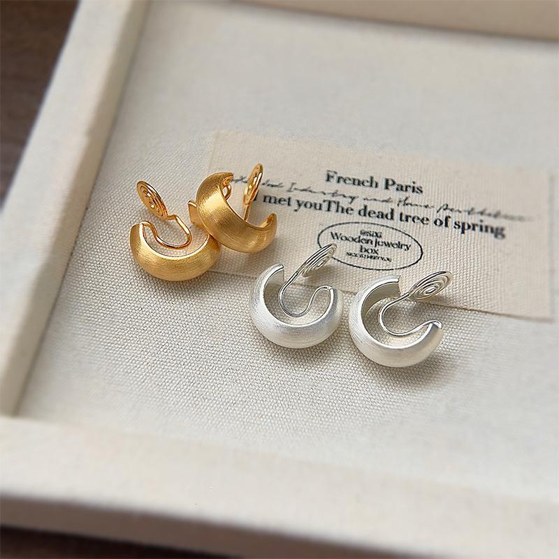 Матовые металлические C-образные клипсы на хрящ без прокола для женщин, девушек, простые, с темпераментом, модные ювелирные изделия, подарки