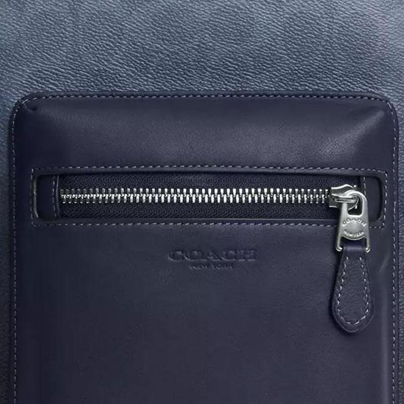 COACH chest pack West Ombre 20 letter embossed metal hardware gradient design, artificial leather and smooth calfskin bag, small size, unisex couple