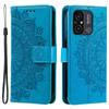 Чехол для телефона Xiaomi Redmi 11A 4G/Redmi 12C 4G, Тисненый узор мандалы, Кошелек-подставка, Чехол для телефона