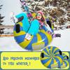 Snow Tube Inflatable Snow Sled for Kids Adults Hard Bottom Sled with Handles Winter Outdoor Sports Toys for Family Activities