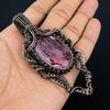Kunzite Pendant Gemstone Jewelry, 999 Copper Wire Wrapped Pendant, Gift For Women Handmade Pendant