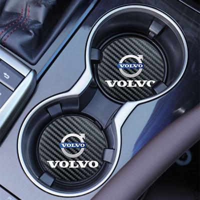 2 шт. Автомобильная кожаная подставка под стакан с логотипом Автомобиля, подставка под чайник для XC60 S60 V40 V50 V60 S80 S40 C30 AWD C70 S40 S60 S80 S90 T6 V70 V9