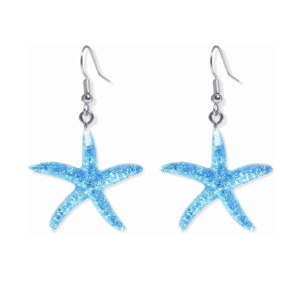 Bohemian Starfish Earrings Pendant Exaggerated Earrings Jewelry Gifts Starfish Ear Stud  Women