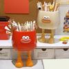 Big Mouth Pen Holder Cartoon DIY Pencil Case Large Capacity Pen Container Students Plastic Fun Desktop Organizer