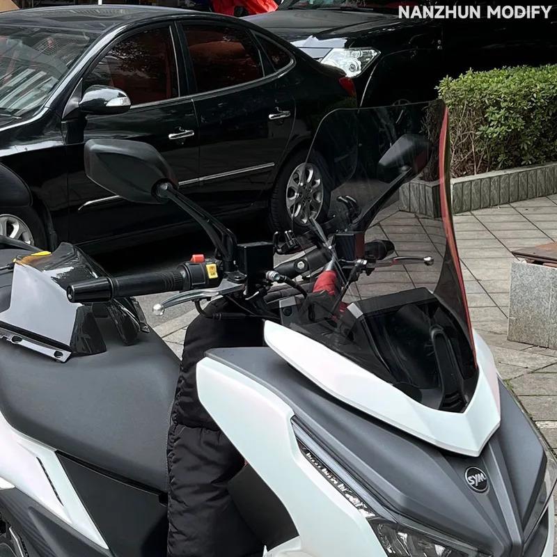 For SYM JET 14 EVO 125 150 200 Motorcycle Accessori Windshield Windscreen Visor Wind Screen Deflector Kit