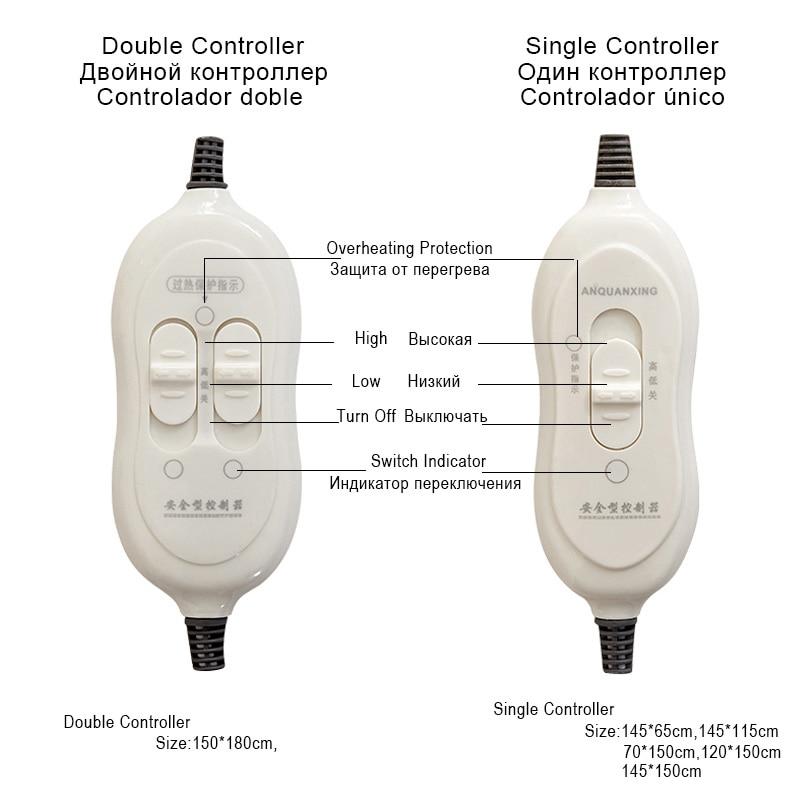 Электрическое одеяло 220, более толстое одеяло с подогревом, матрас с термостатом, одеяло с электрическим подогревом, зимнее теплое одеяло с электрическим подогревом, мягкое