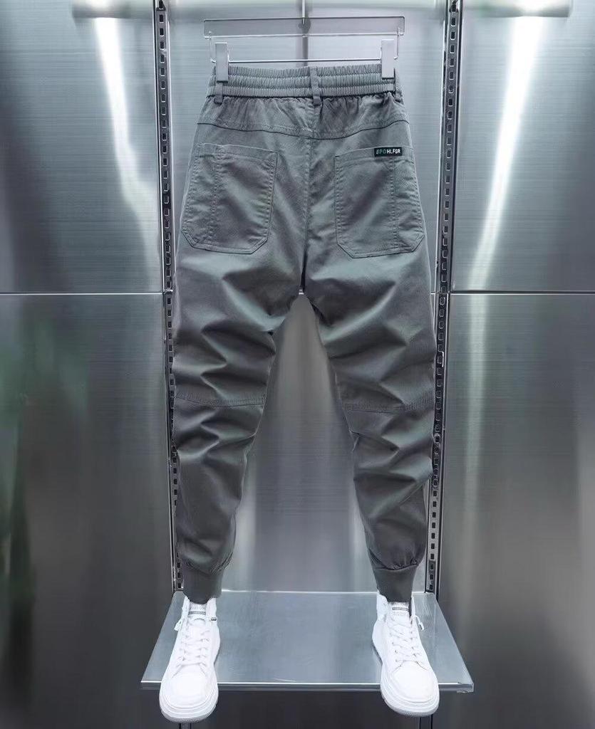 2024 Trendy Men's Loose Straight Casual Pants: All-Match Hong Kong Style Leggings